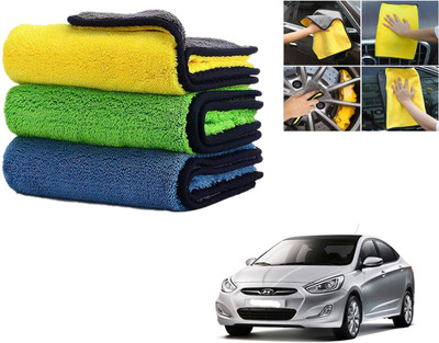 Autoinnovation Microfiber Vehicle Washing  Cloth(Pack Of 3, 800 GSM)