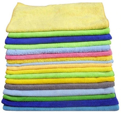 Shinecare Microfiber Vehicle Washing  Cloth(Pack Of 10, 280 GSM)