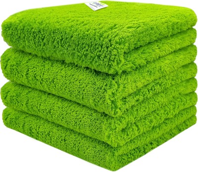 SOFTSPUN Microfiber Vehicle Washing  Cloth(Pack Of 4, 500 GSM)