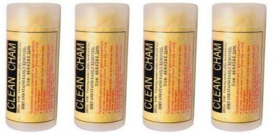 CLEAN CHAM Chamois Leather Vehicle Washing  Cloth(Pack Of 4)