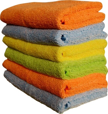 Sheen Microfiber Vehicle Washing  Cloth(Pack Of 6, 300 GSM)