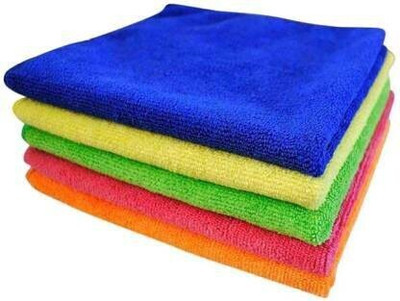 HoneyEretail Microfiber Vehicle Washing  Cloth(Pack Of 5, 340 GSM)