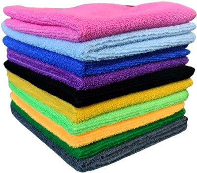 ABlue Clipper Microfiber Vehicle Washing  Cloth(Pack Of 15, 270 GSM)