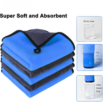 CRYSTALFRESH Microfiber Vehicle Washing  Cloth(Pack Of 5, 500 GSM)