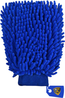 11oils autocare Microfiber Vehicle Washing  Hand Glove(Pack Of 1, 1500 GSM)