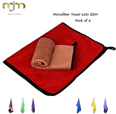 MJM Microfiber Vehicle Washing  Duster(Pack Of 6, 600 GSM)