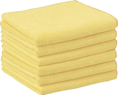 Sheen Microfiber Vehicle Washing  Cloth(Pack Of 6, 300 GSM)