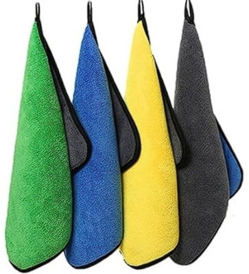 Neekshaa Microfiber Vehicle Washing  Cloth(Pack Of 4, 800 GSM)