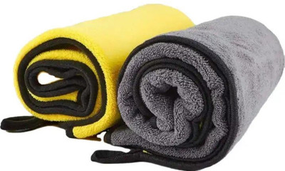 KleanShine Microfiber Vehicle Washing  Cloth(Pack Of 2, 500 GSM)