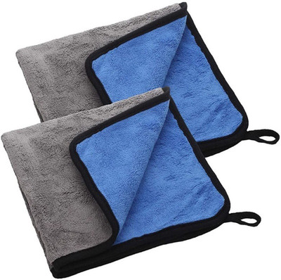 SHA Microfiber Vehicle Washing  Cloth(Pack Of 2, 800 GSM)