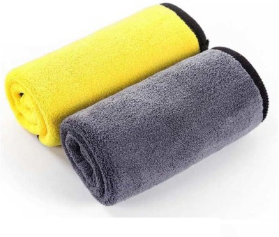 WINKCART Microfiber Vehicle Washing  Cloth(Pack Of 2, 600 GSM)