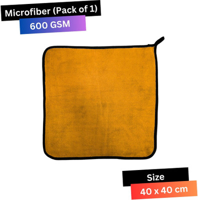 CRYSTALFRESH Microfiber Vehicle Washing  Cloth(Pack Of 1, 600 GSM)