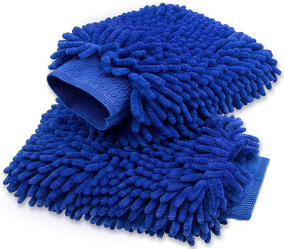 Campark Microfiber Vehicle Washing  Hand Glove(Pack Of 2)