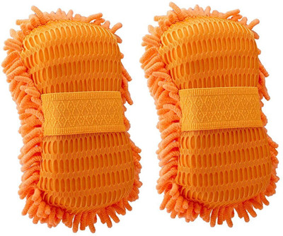 Favoto Microfiber Vehicle Washing  Sponge(Pack Of 2)