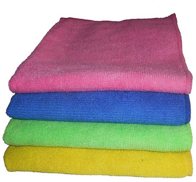 ABlue Clipper Microfiber Vehicle Washing  Cloth(Pack Of 4, 250 GSM)