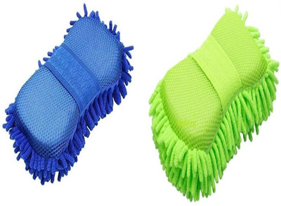 Winberg Microfiber Vehicle Washing  Sponge(Pack Of 2)