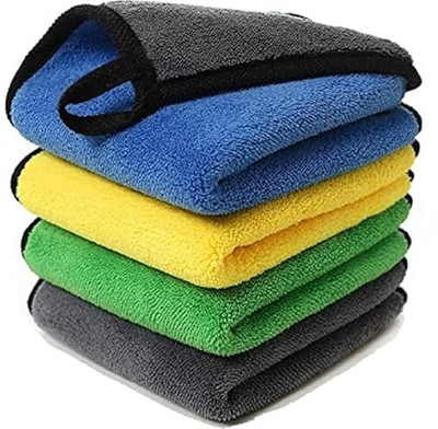 MJM Microfiber Vehicle Washing  Duster(Pack Of 4, 600 GSM)