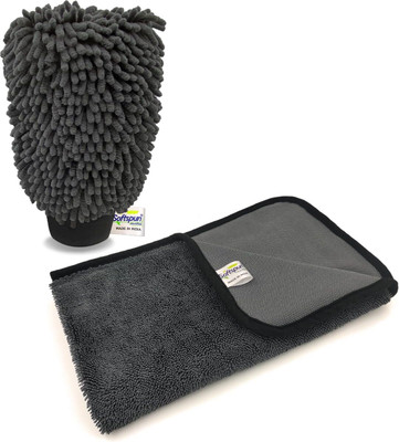 SOFTSPUN Microfiber Vehicle Washing  Cloth(Pack Of 2, 600 GSM)