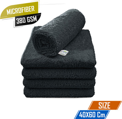 SOFTSPUN Microfiber Vehicle Washing  Cloth(Pack Of 5)
