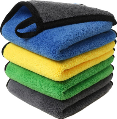 MOCKHE Microfiber Vehicle Washing  Cloth(Pack Of 4)