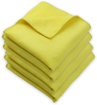Kyara Care Microfiber Vehicle Washing  Cloth(Pack Of 6, 220 GSM)