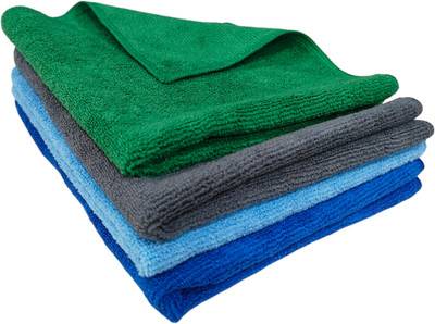 N C enterprises Microfiber Vehicle Washing  Cloth(Pack Of 4, 350 GSM)