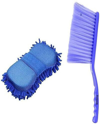 Winberg Industries Microfiber, Plastic Vehicle Washing  Sponge(Pack Of 2)