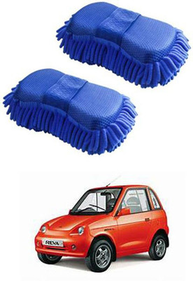 FKOK Microfiber Vehicle Washing  Sponge(Pack Of 2)