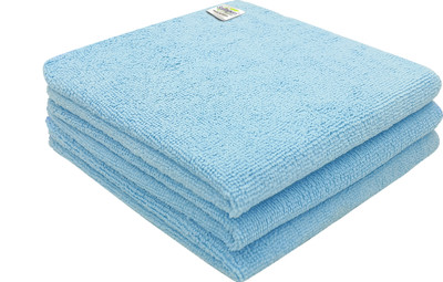 SOFTSPUN Microfiber Vehicle Washing  Cloth(Pack Of 3, 220 GSM)