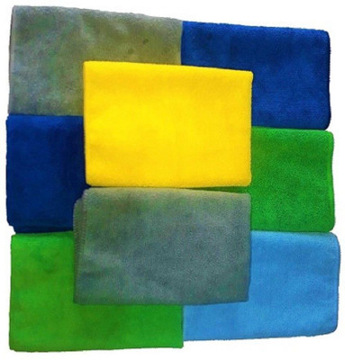 Hitvik Microfiber Vehicle Washing  Cloth(Pack Of 8, 300 GSM)
