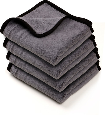 Robustt Microfiber Vehicle Washing  Cloth(Pack Of 4, 500 GSM)