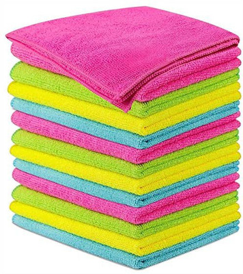 ABlue Clipper Microfiber Vehicle Washing  Cloth(Pack Of 12, 250 GSM)