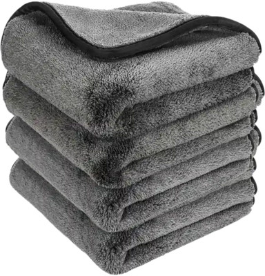 DEEPTI CHANDNA DESIGNSS Microfiber Vehicle Washing  Cloth(Pack Of 4, 320 GSM)