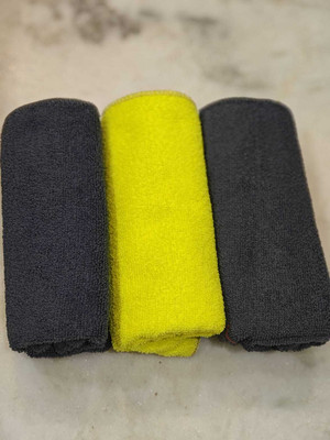 ZEDFIBER Microfiber Vehicle Washing  Cloth(Pack Of 3, 350 GSM)