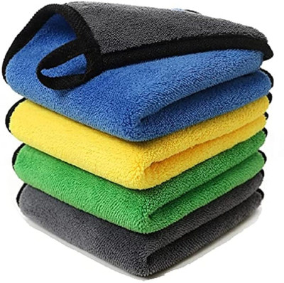 Amcare Microfiber Vehicle Washing  Cloth(Pack Of 4, 600 GSM)
