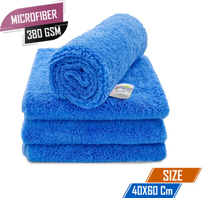 SOFTSPUN Microfiber Vehicle Washing  Cloth(Pack Of 1, 380 GSM)