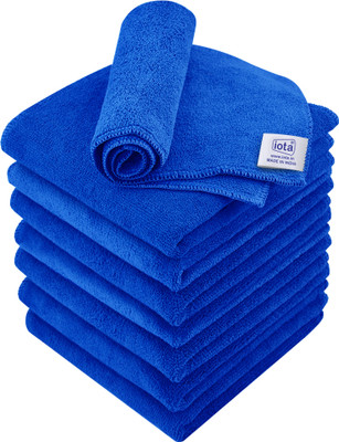 IOTA Microfiber Vehicle Washing  Cloth(Pack Of 8, 350 GSM)
