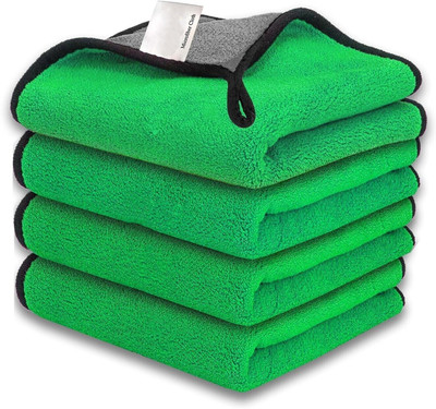 TaskTidy Microfiber Vehicle Washing  Cloth(Pack Of 4, 600 GSM)