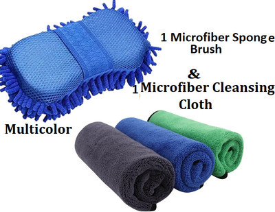AirSoft Microfiber Vehicle Washing  Brush(Pack Of 2)