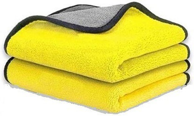 CARE AUTO PARTS Microfiber Vehicle Washing  Cloth(Pack Of 2, 600 GSM)