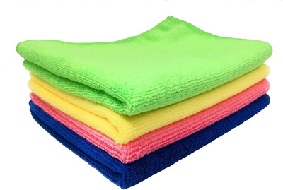 Trosskart Microfiber Vehicle Washing  Cloth(Pack Of 4, 280 GSM)