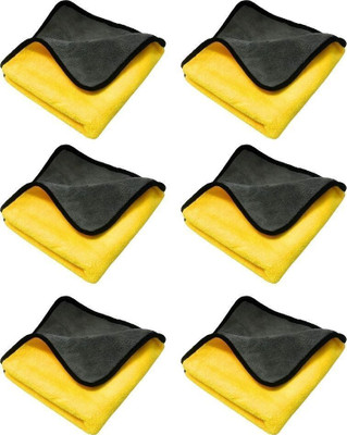 Involve Microfiber Vehicle Washing  Cloth(Pack Of 6, 600 GSM)