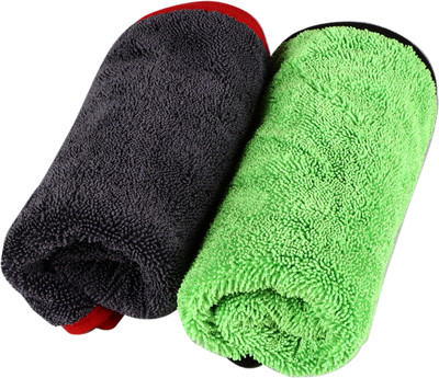 MOCKHE Microfiber Vehicle Washing  Cloth(Pack Of 2, 600 GSM)