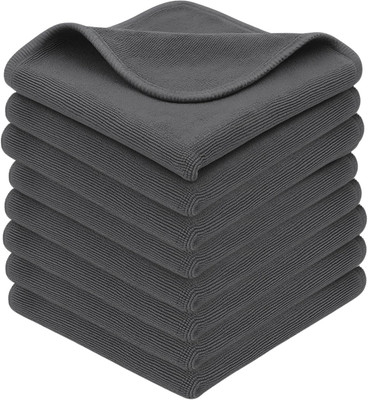 HSR Microfiber Vehicle Washing  Cloth(Pack Of 8, 350 GSM)