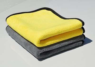 HoneyEretail Microfiber Vehicle Washing  Cloth(Pack Of 2, 600 GSM)