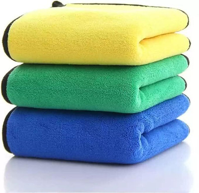BALKRISHNA ENTERPRISE Microfiber Vehicle Washing  Cloth(Pack Of 3, 600 GSM)
