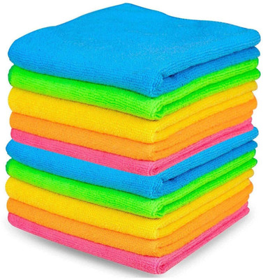 AKAAY ENTERPRISE Microfiber Vehicle Washing  Cloth(Pack Of 10, 280 GSM)