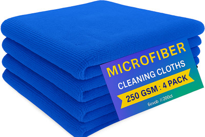 Nestera Microfiber Vehicle Washing  Cloth(Pack Of 4)