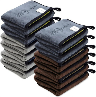 Neodrift Microfiber Vehicle Washing  Cloth(Pack Of 12, 800 GSM)