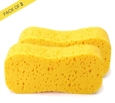 Carsaaz Polyurethane Vehicle Washing  Sponge(Pack Of 2)